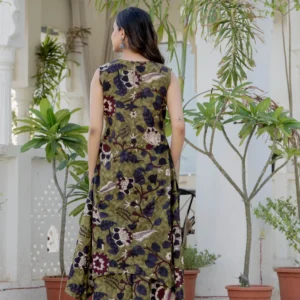 Indiaura Women Viscose Rayon Kurta Palazzo Set
